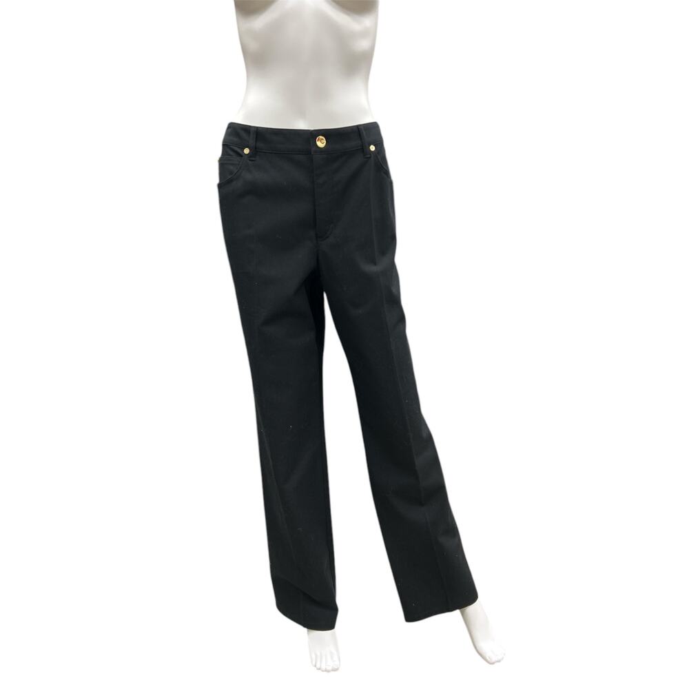 Escada Pants Women’s Size 14 Cotton Tessa Style Made In Croatia Black